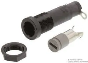 0031.1681, Shocksafe Fuseholder, 6.3 x 32 mm or 5 x 20mm, Slotted Cap, 2.5 W / 10 A, IP40