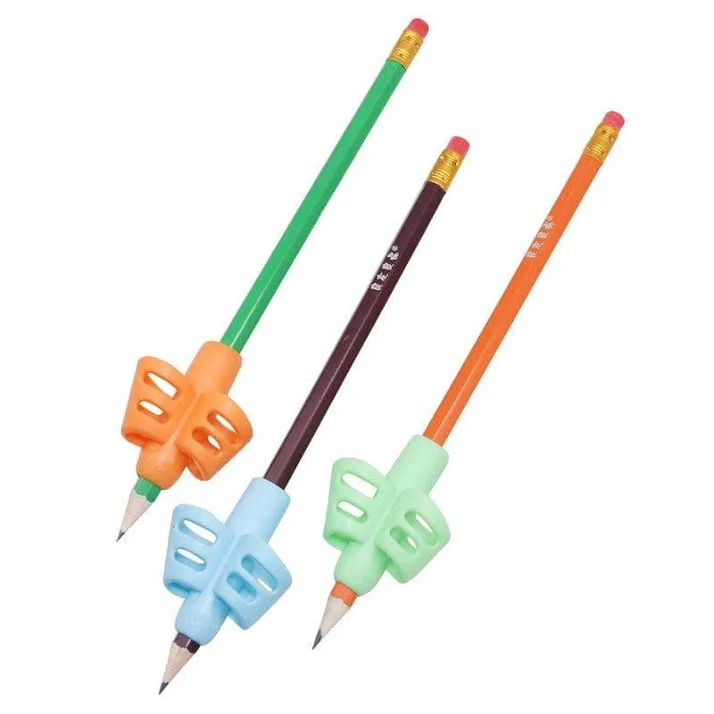 1-3 Pcs Children Writing Pencil Pen Holder Kids Learning Practise Silicone Pen Aid Posture Correction Device for Students