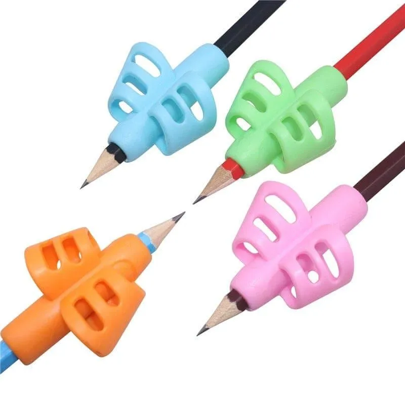 1-3 Pcs Children Writing Pencil Pen Holder Kids Learning Practise Silicone Pen Aid Posture Correction Device for Students