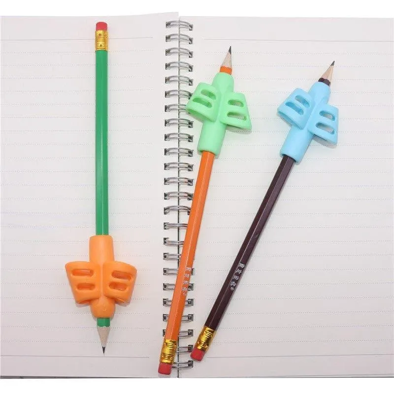 1-3 Pcs Children Writing Pencil Pen Holder Kids Learning Practise Silicone Pen Aid Posture Correction Device for Students