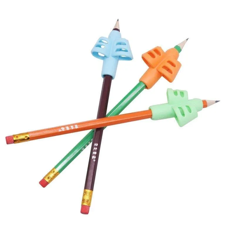 1-3 Pcs Children Writing Pencil Pen Holder Kids Learning Practise Silicone Pen Aid Posture Correction Device for Students