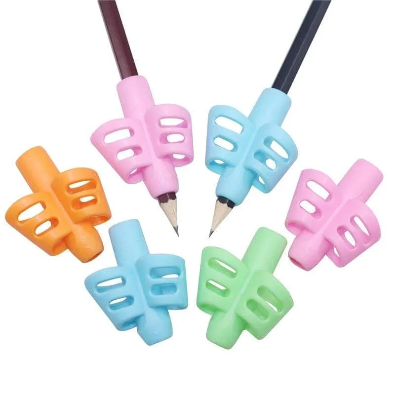 1-3 Pcs Children Writing Pencil Pen Holder Kids Learning Practise Silicone Pen Aid Posture Correction Device for Students