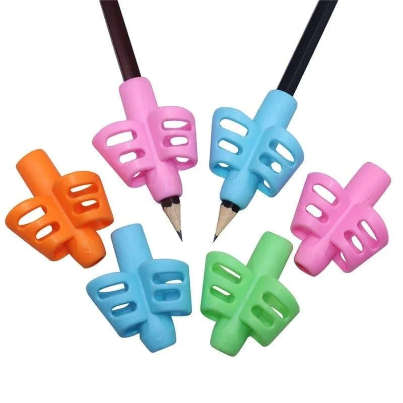 1-3 Pcs Children Writing Pencil Pen Holder Kids Learning Practise Silicone Pen Aid Posture Correction Device for Students