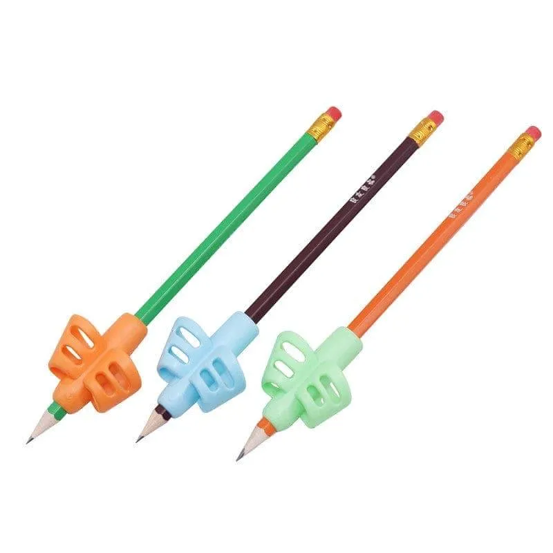 1-3 Pcs Children Writing Pencil Pen Holder Kids Learning Practise Silicone Pen Aid Posture Correction Device for Students