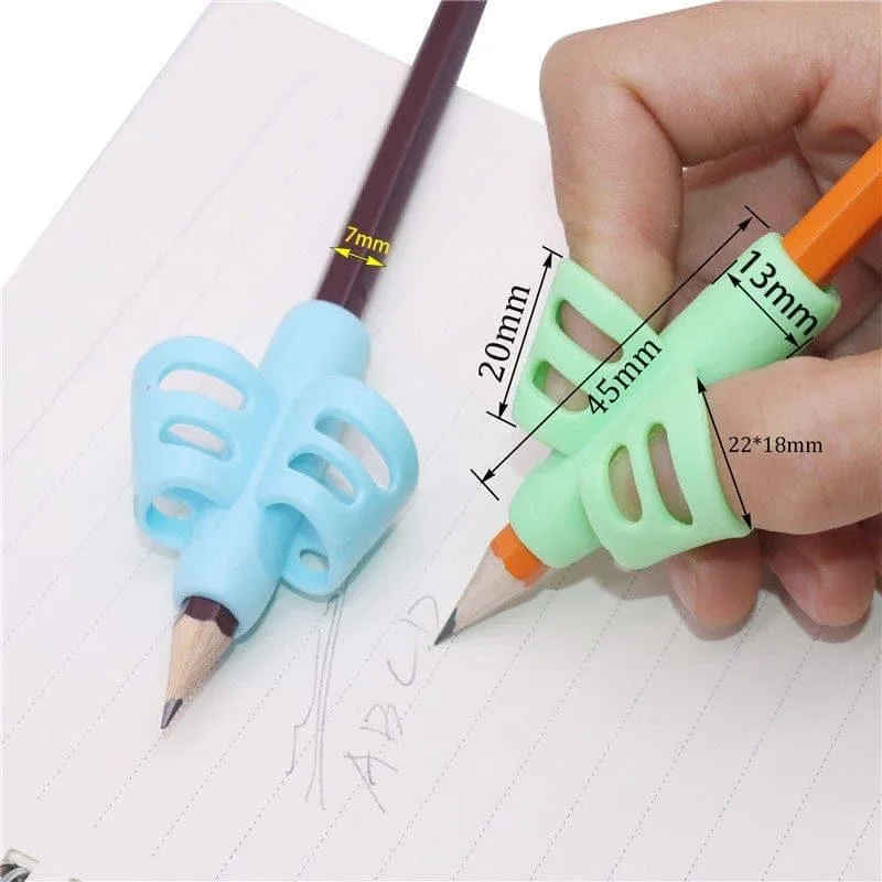 1-3 Pcs Children Writing Pencil Pen Holder Kids Learning Practise Silicone Pen Aid Posture Correction Device for Students