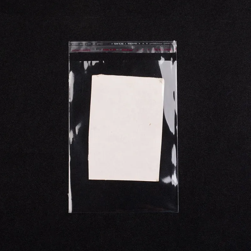 100 pc Cellophane Bags, 19.5x12cm, Unilateral thickness: 0.035mm, Inner measure: 17.5x12cm