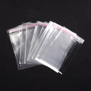 100 pc Cellophane Bags, 19.5x12cm, Unilateral thickness: 0.035mm, Inner measure: 17.5x12cm