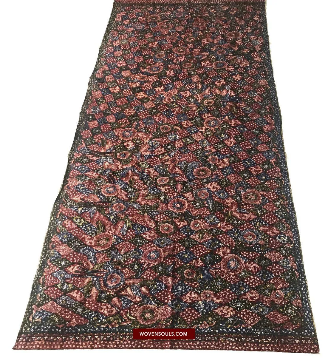 1432 SOLD Javanese Batik Tulis Shawl - Hand Drawn - Textile Art
