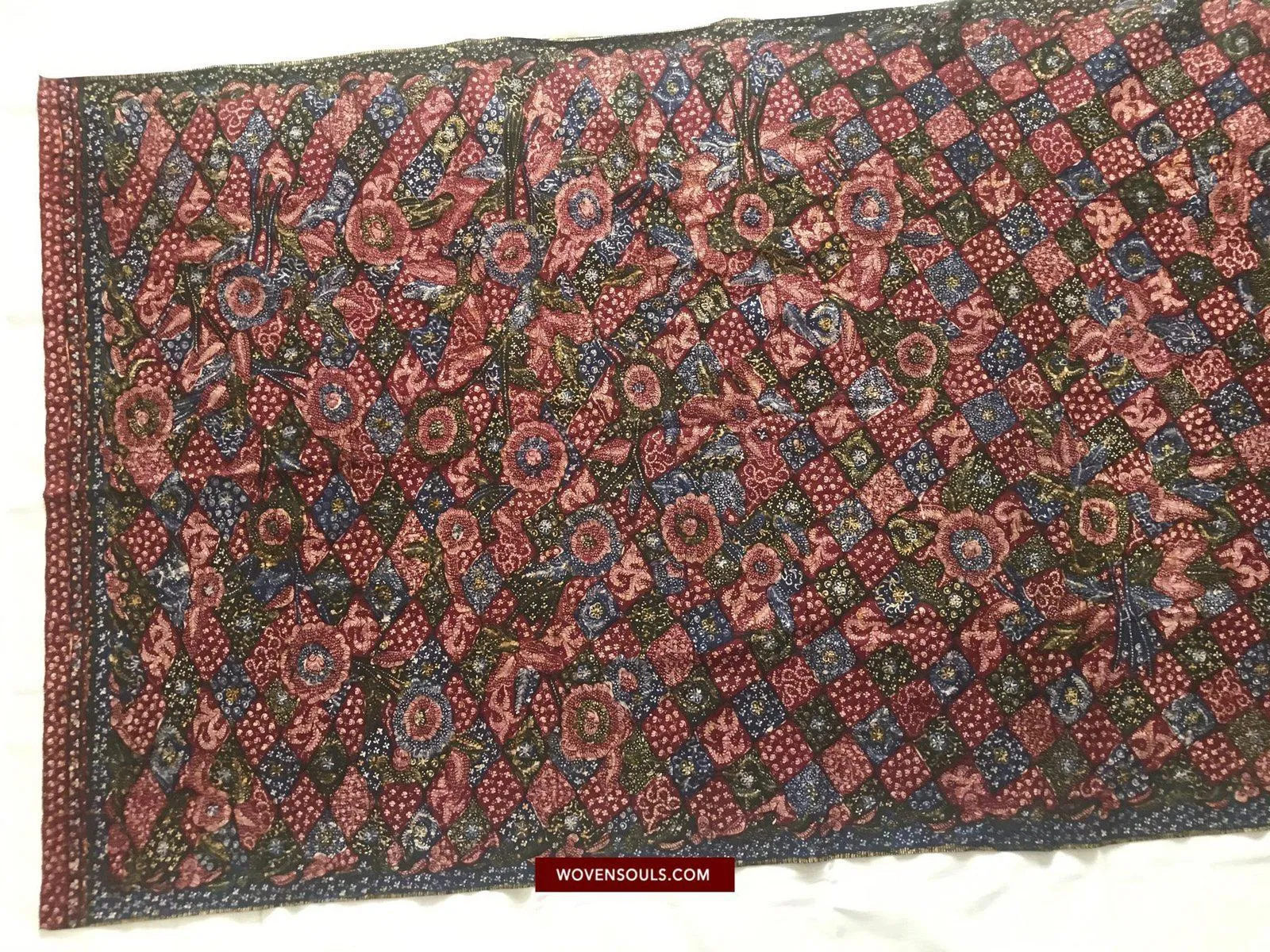 1432 SOLD Javanese Batik Tulis Shawl - Hand Drawn - Textile Art