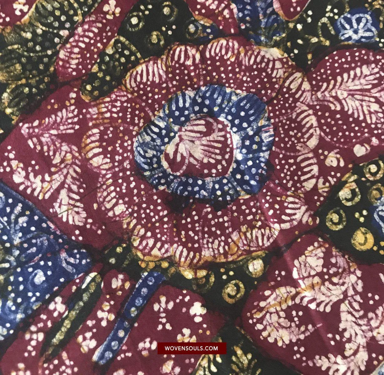 1432 SOLD Javanese Batik Tulis Shawl - Hand Drawn - Textile Art