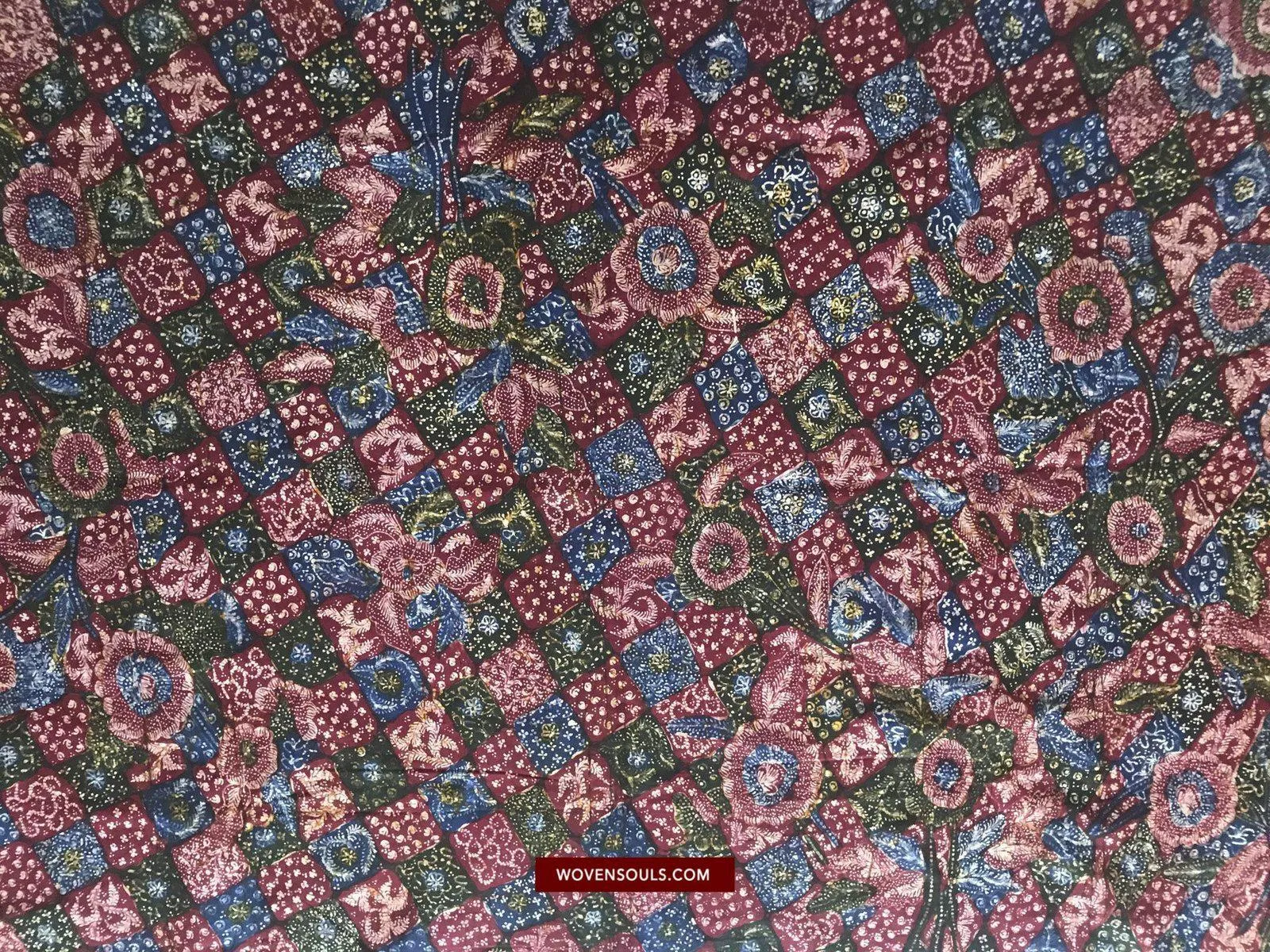 1432 SOLD Javanese Batik Tulis Shawl - Hand Drawn - Textile Art