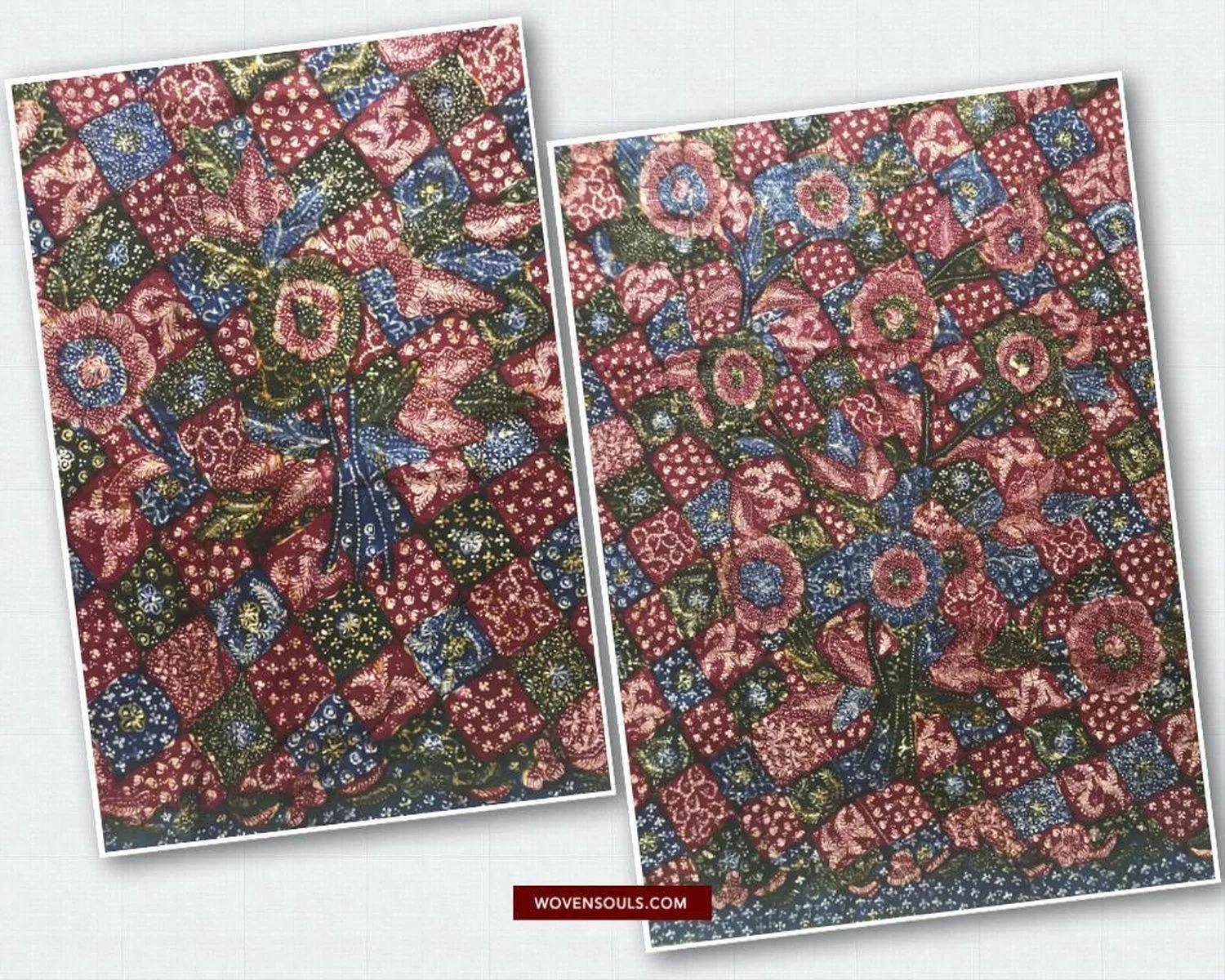 1432 SOLD Javanese Batik Tulis Shawl - Hand Drawn - Textile Art