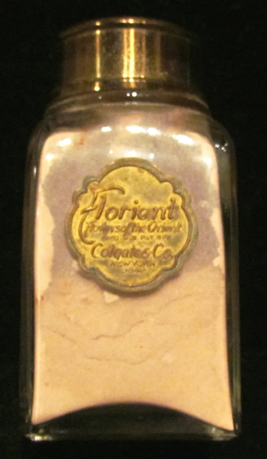 1910 Colgate Perfume Bottle Talcum Powder Vintage Colgate Co Floriant Powder Rare