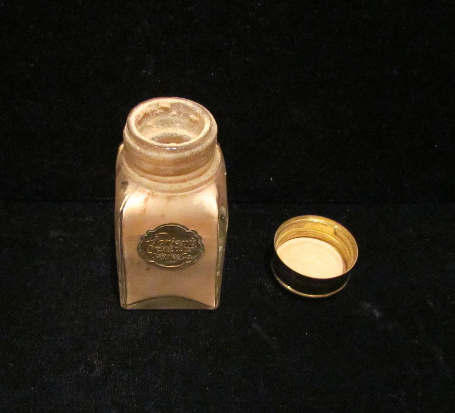 1910 Colgate Perfume Bottle Talcum Powder Vintage Colgate Co Floriant Powder Rare