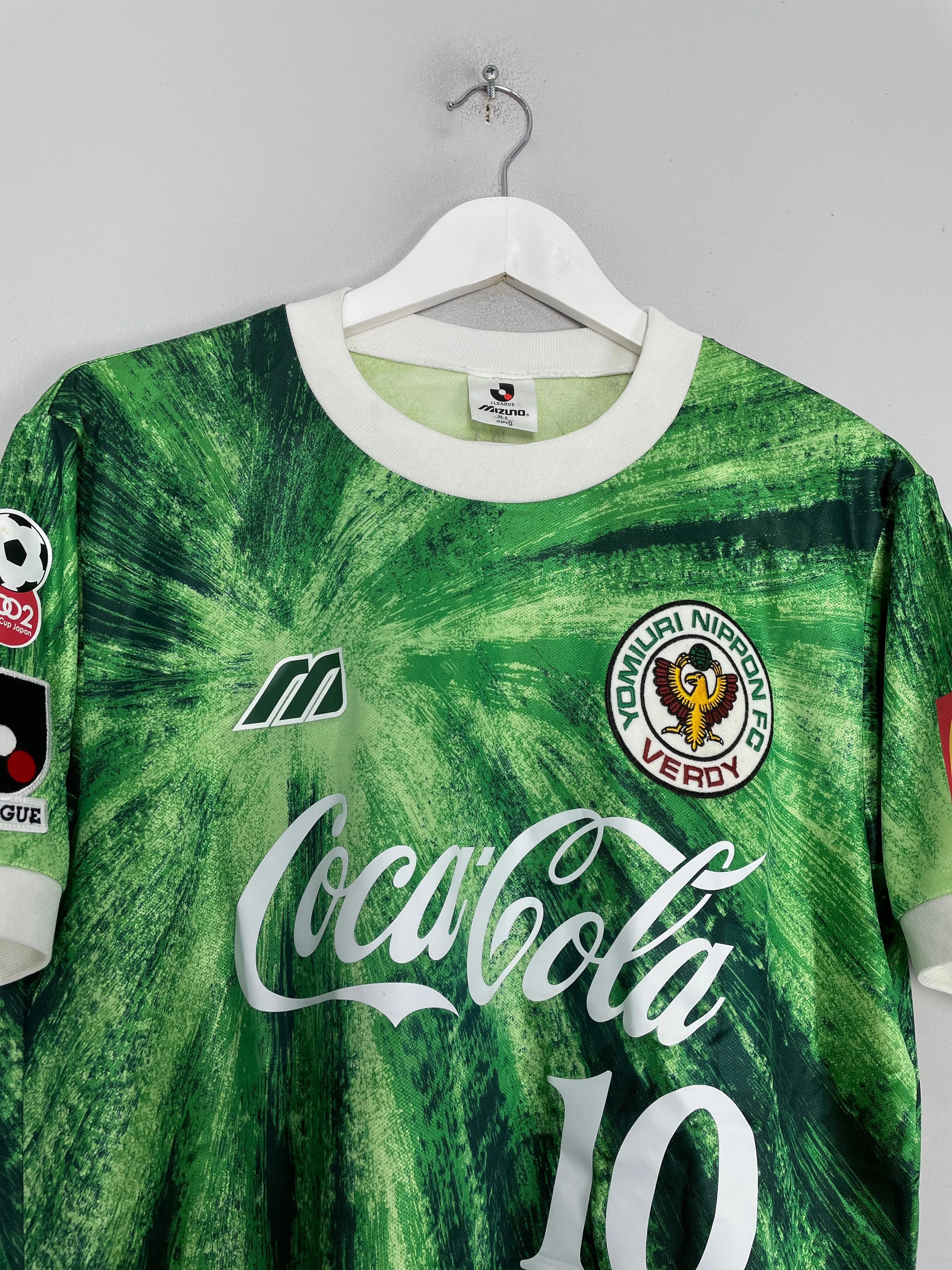 1993/95 TOKYO VERDY KAZU #10 HOME SHIRT (L) MIZUNO