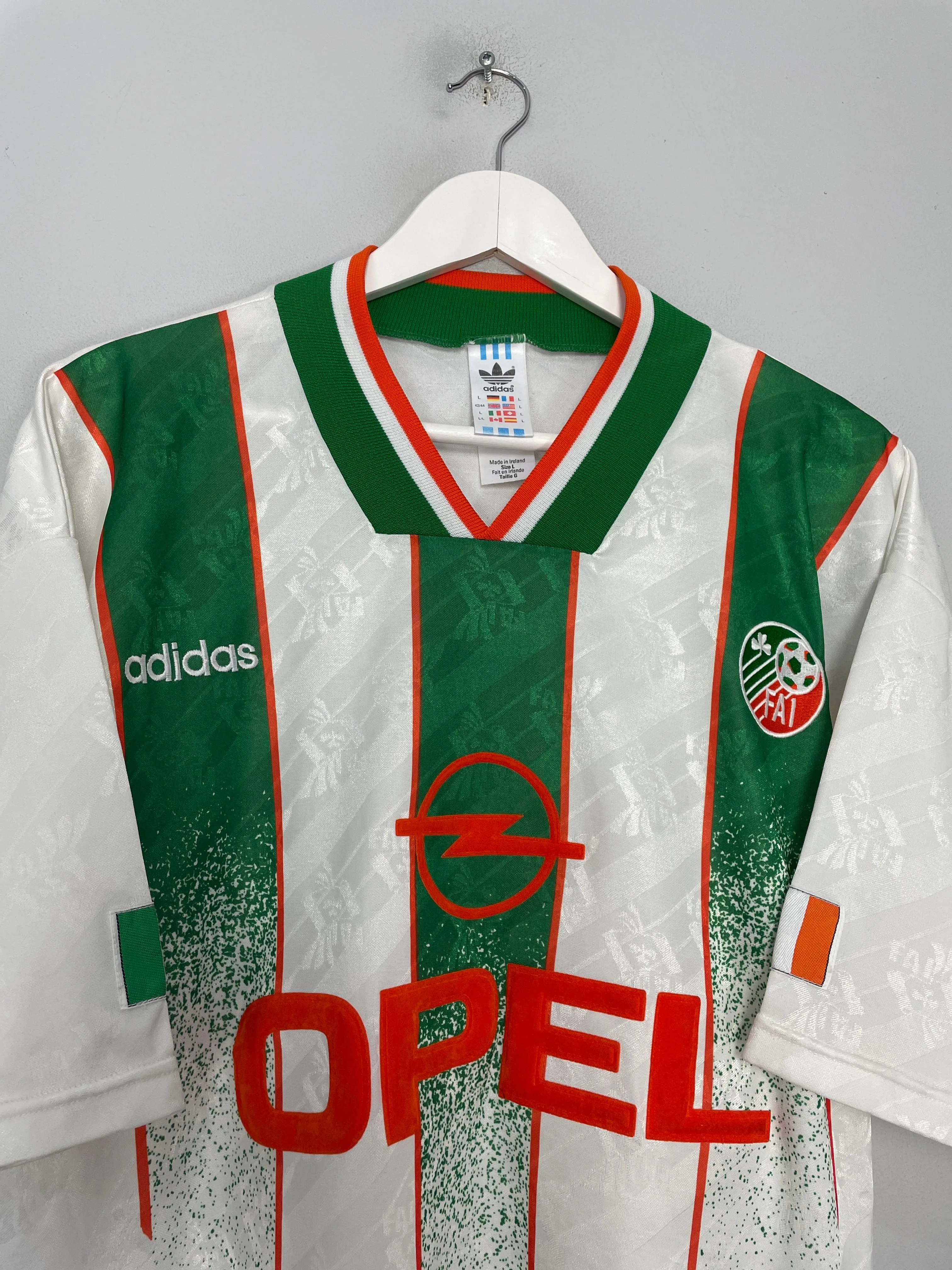 1994 IRELAND HOME SHIRT (L) ADIDAS