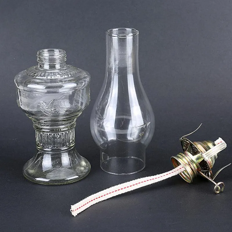 1pc, Exquisite Rustic Retro Glass Oil Lamp