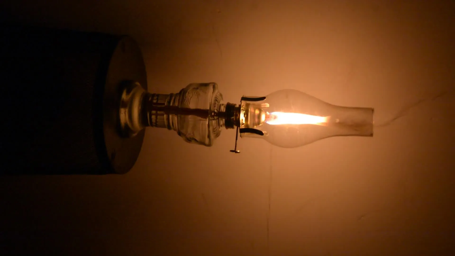 1pc, Exquisite Rustic Retro Glass Oil Lamp
