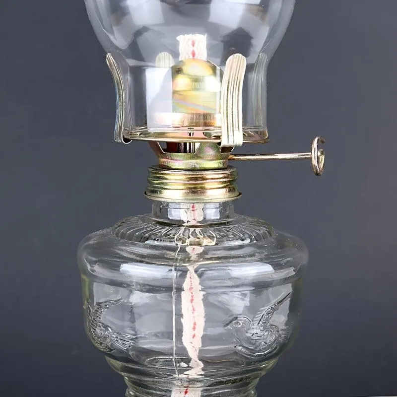 1pc, Exquisite Rustic Retro Glass Oil Lamp
