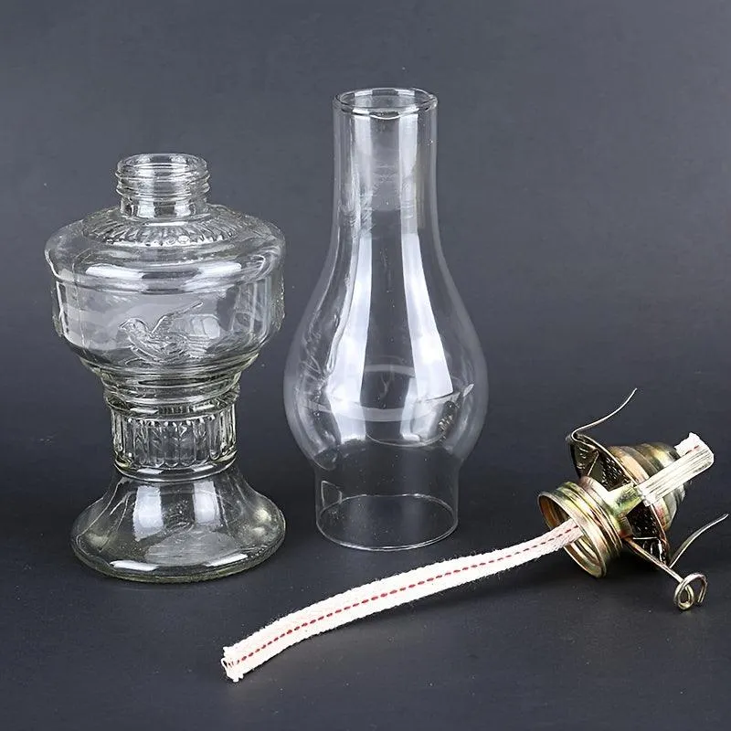 1pc, Exquisite Rustic Retro Glass Oil Lamp