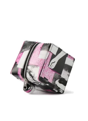 2021 Material Print Leather C Mini Cube Bag