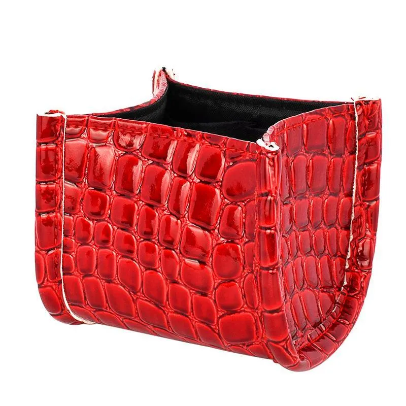 3 Colors Crocodile Skin Brush Storage Cosmetic Bag