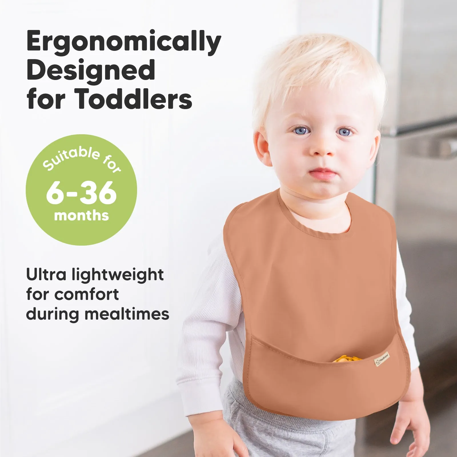3-Pack Presto Waterproof Bibs (Fawn)