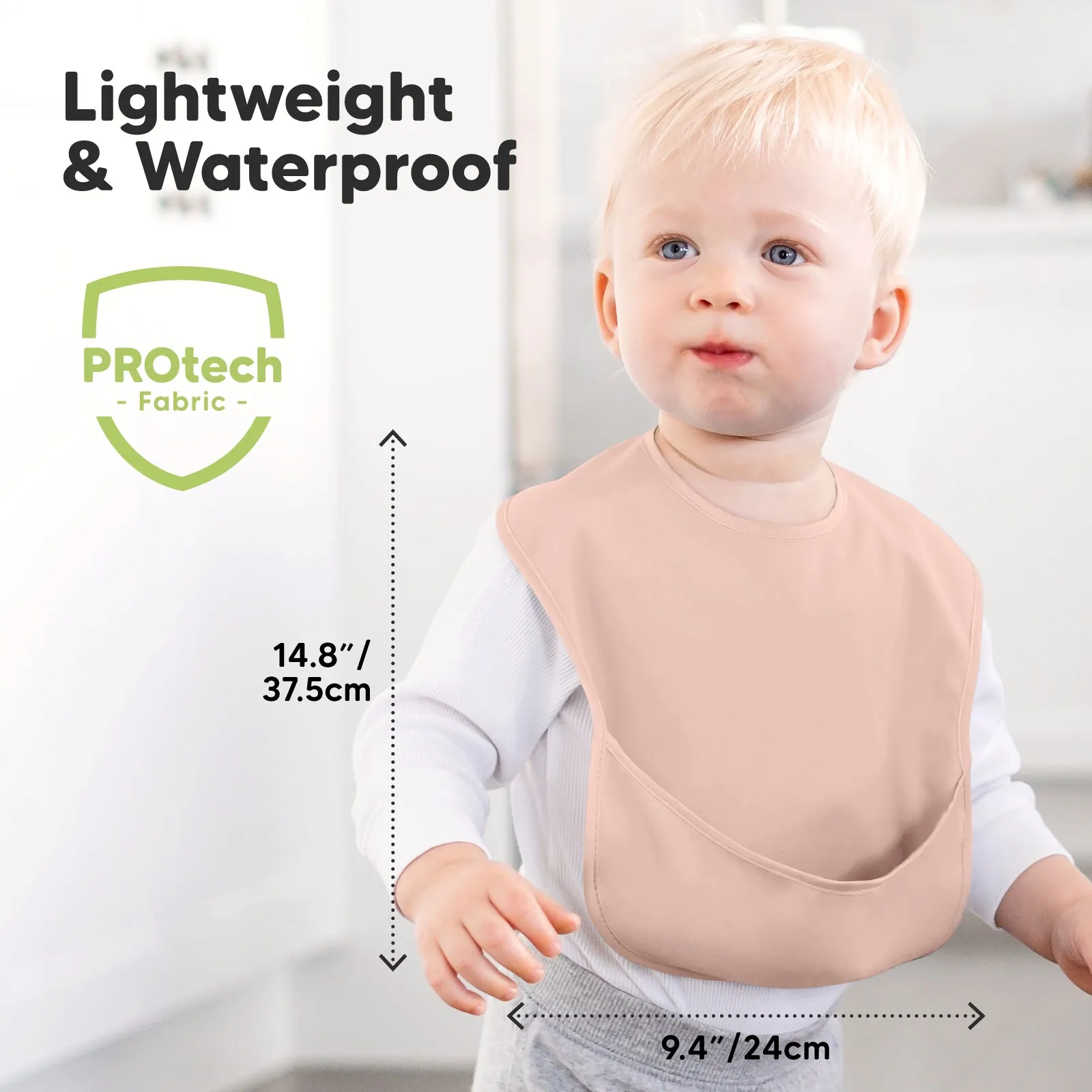 3-Pack Presto Waterproof Bibs (Fawn)