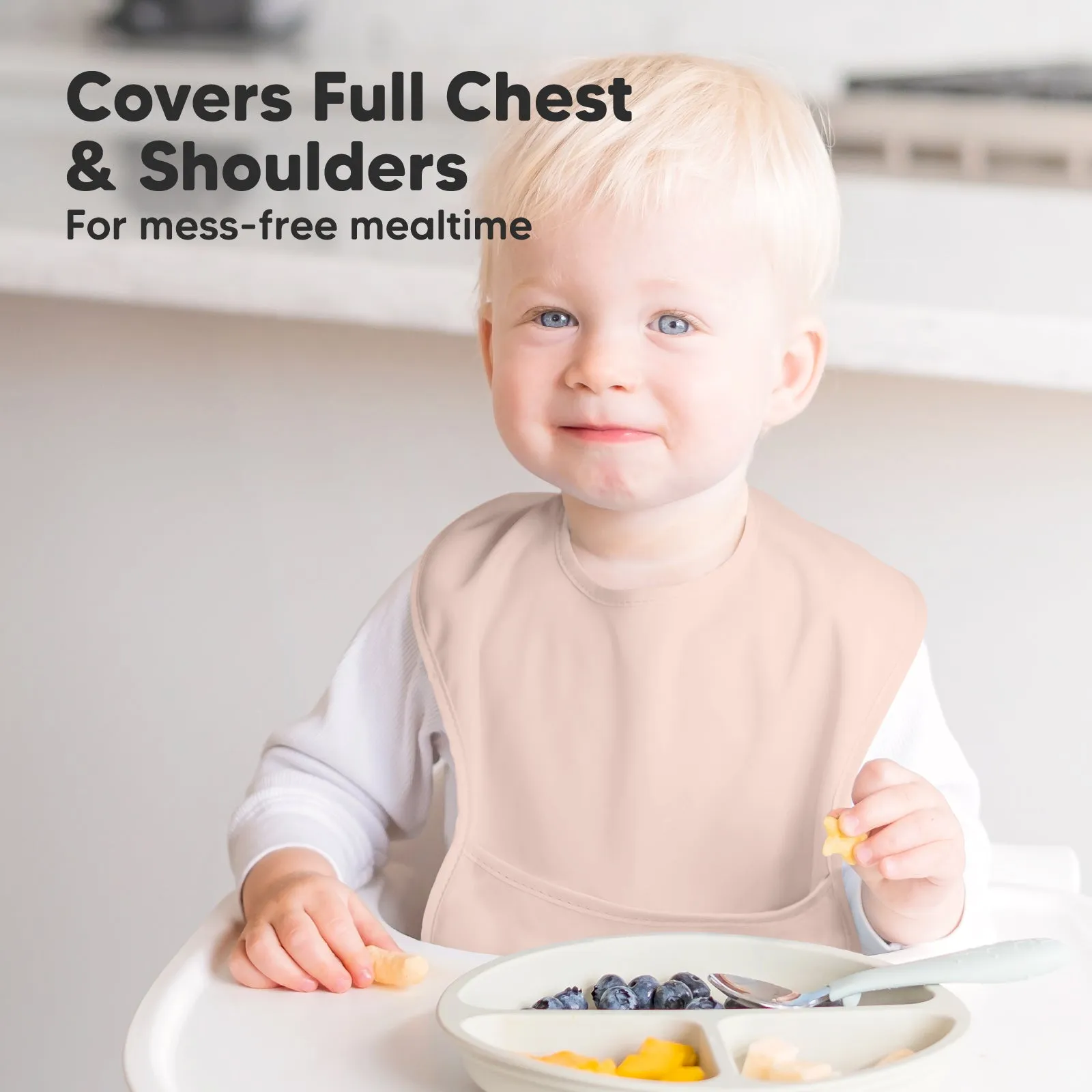 3-Pack Presto Waterproof Bibs (Fawn)