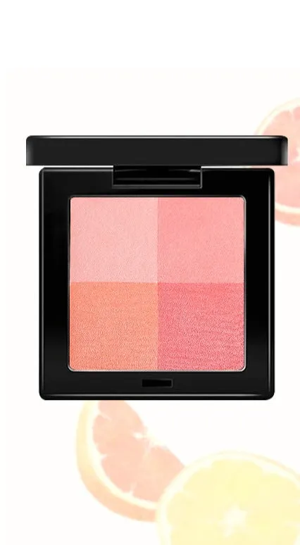 4 Color Lattice Blush Natural Long-lasting Orange Pink Highlighter Waterproof Skin Cute Makeup Cosmetics Rare Beauty