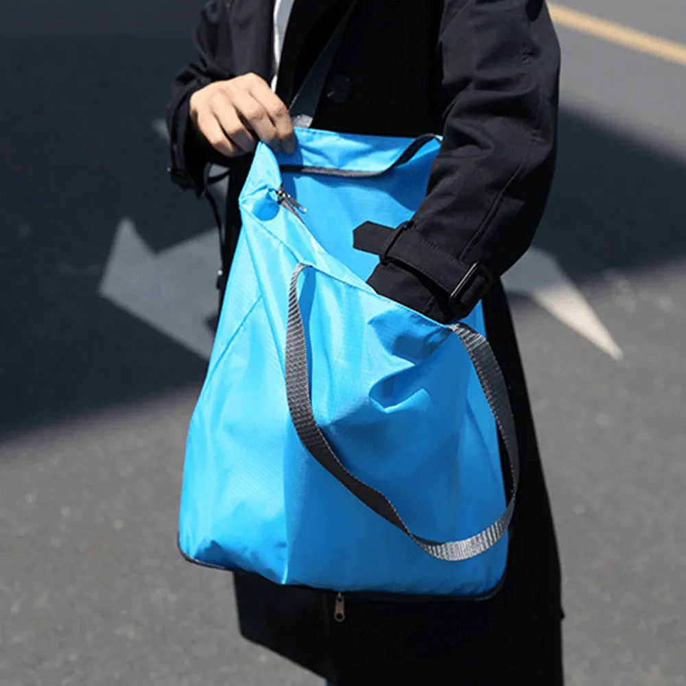420D Foldable Tote Bag with Zipper