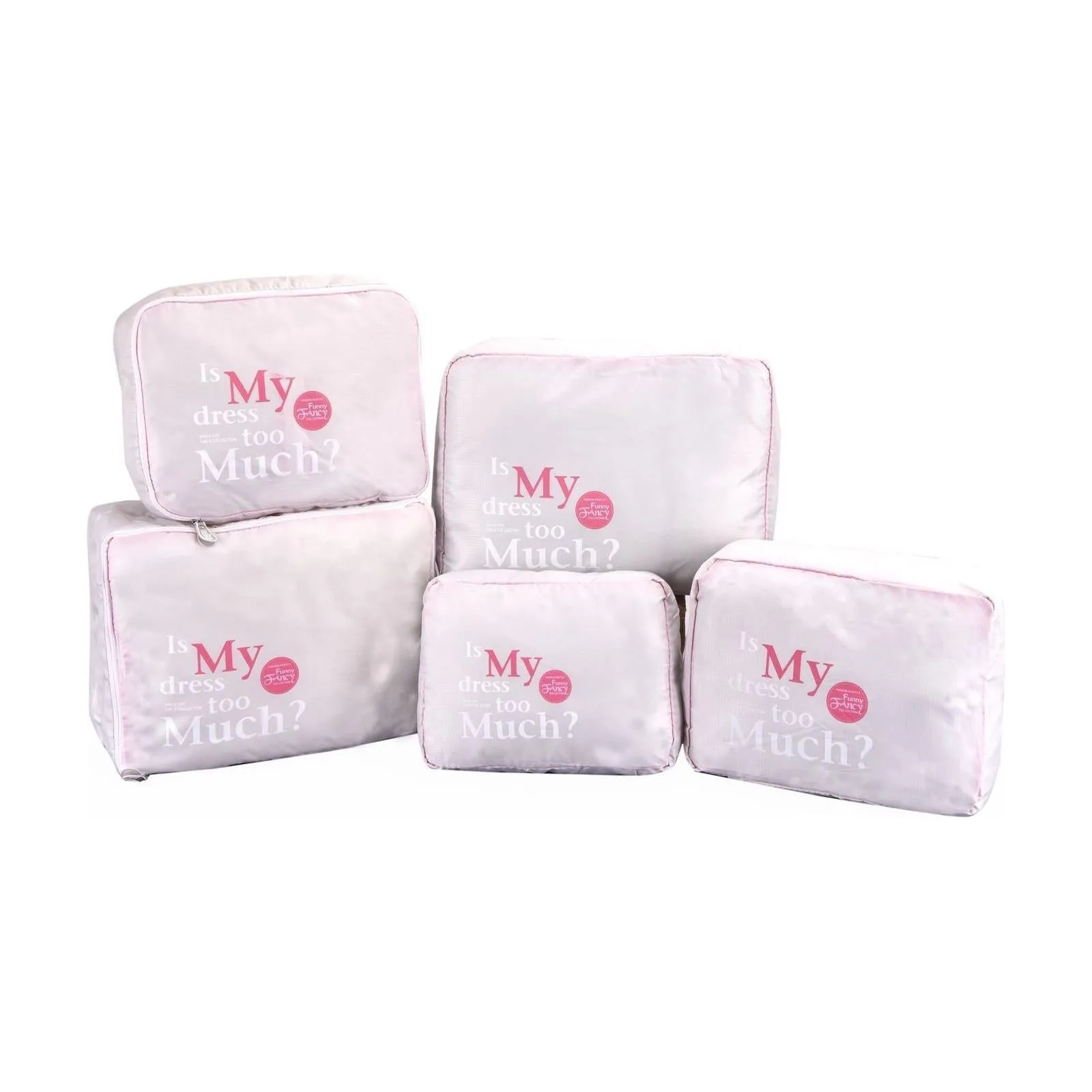 5PC Packing Cubes Set - Suitcase Luggage Travel Organiser Storage Bag Pouch