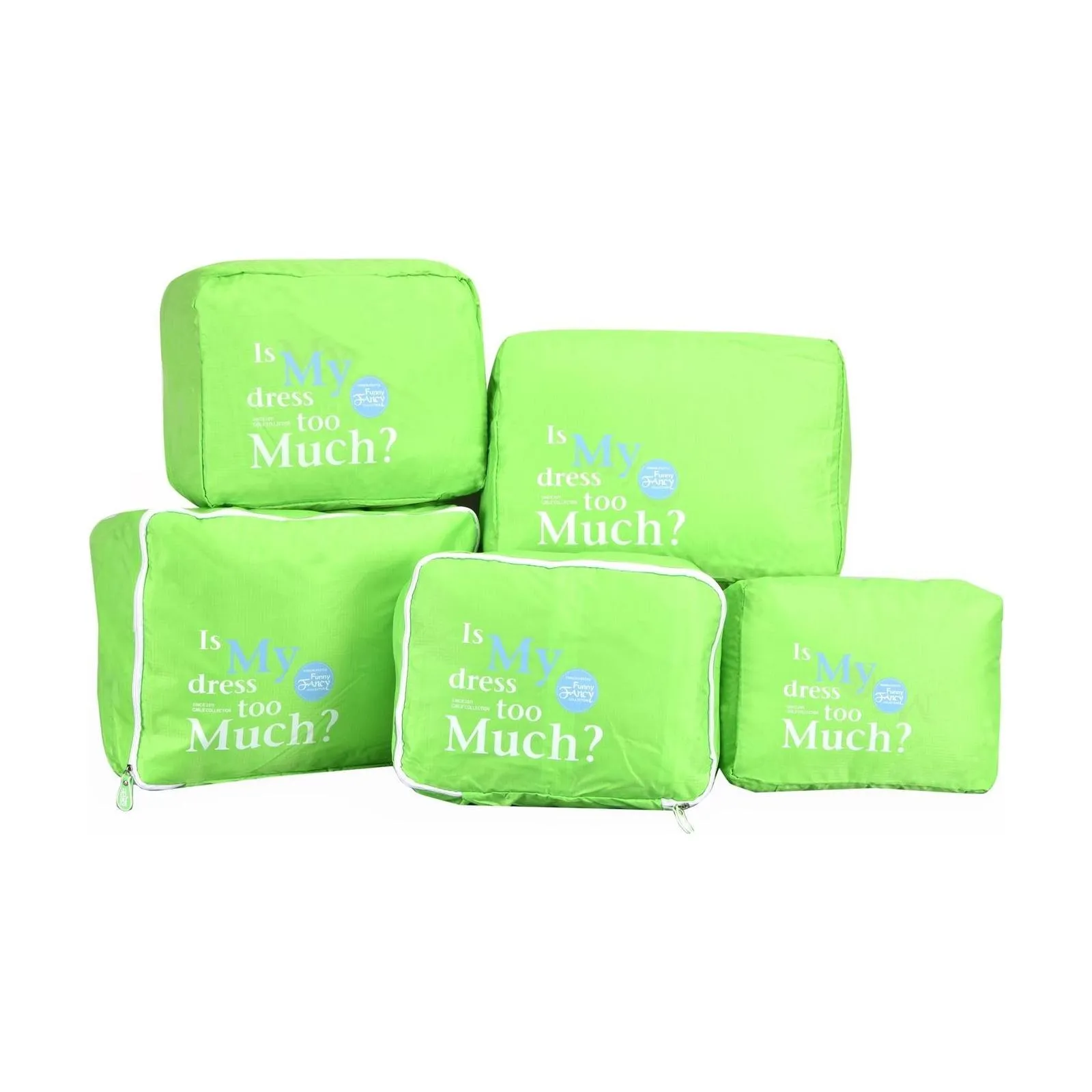 5PC Packing Cubes Set - Suitcase Luggage Travel Organiser Storage Bag Pouch