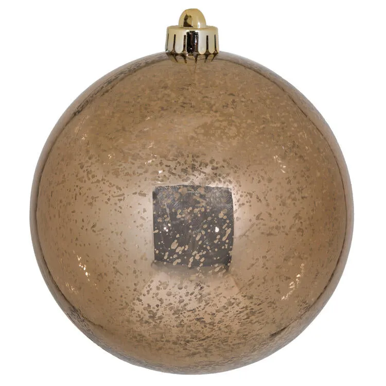 6" Mocha Shiny Mercury Balls 4 Per Bag