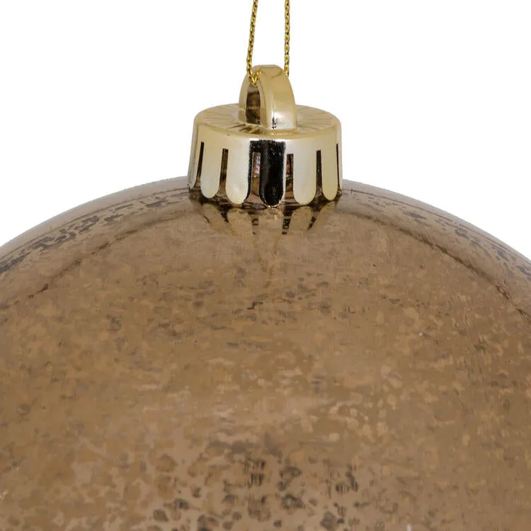6" Mocha Shiny Mercury Balls 4 Per Bag