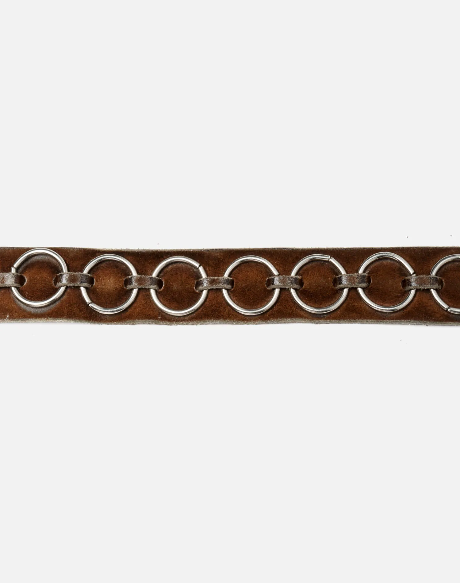 70s Suede Ring Belt - #43