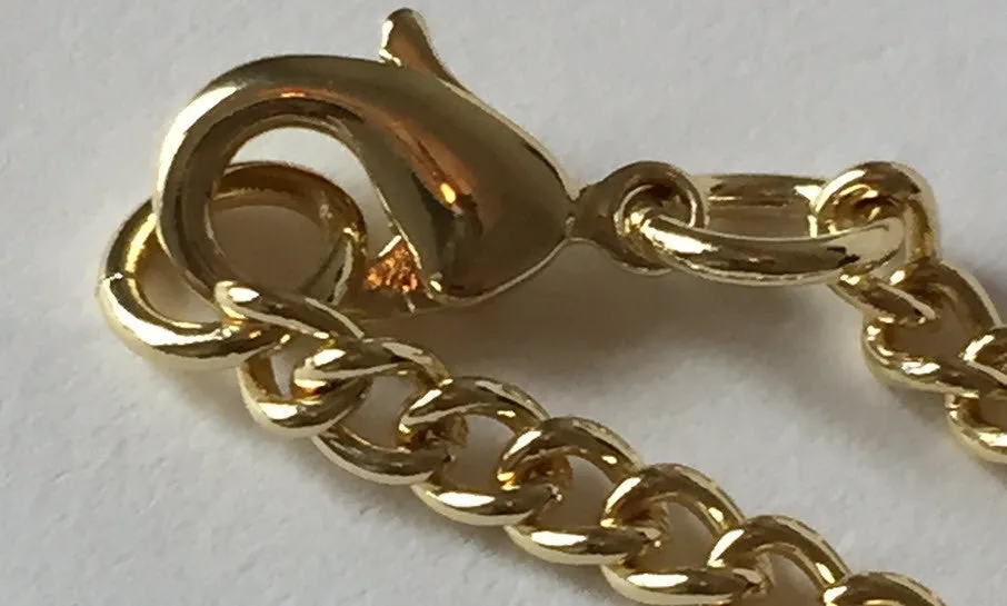 AA Medallion Holder Necklace Gold Plated Sobriety Coin Jewelry
