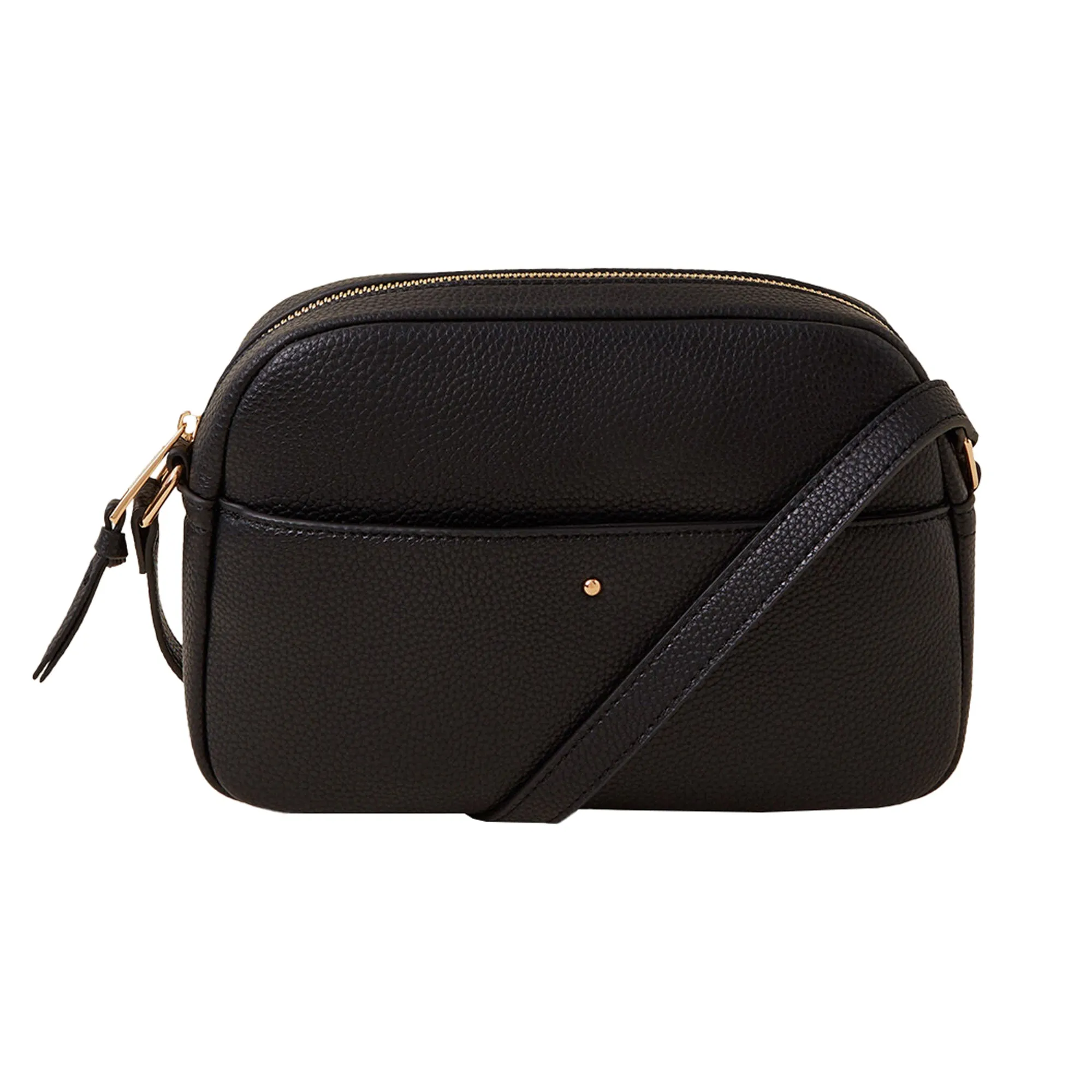 Accessorize London Women's Black Camera Sling Bag