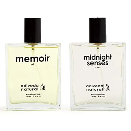 Adiveda Natural Memoir & Midnight Senses For Men & Women Combo Eau de Parfum - 200 ml
