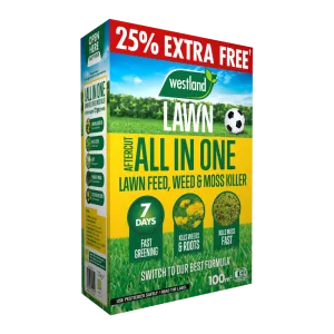 Aftercut All In One Lawn Feed, Weed and Moss Killer 100m2