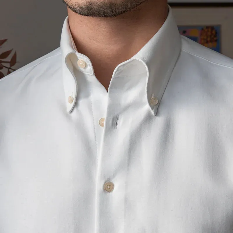 Aidase Spring  Men Business Solid Color Shirt Long Sleeve Slim Fit Hairstylist Shirts Men Office Tuxedo Shirt Social