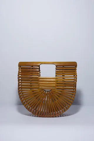 Aiko Medium Bamboo Clutch