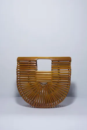 Aiko Medium Bamboo Clutch