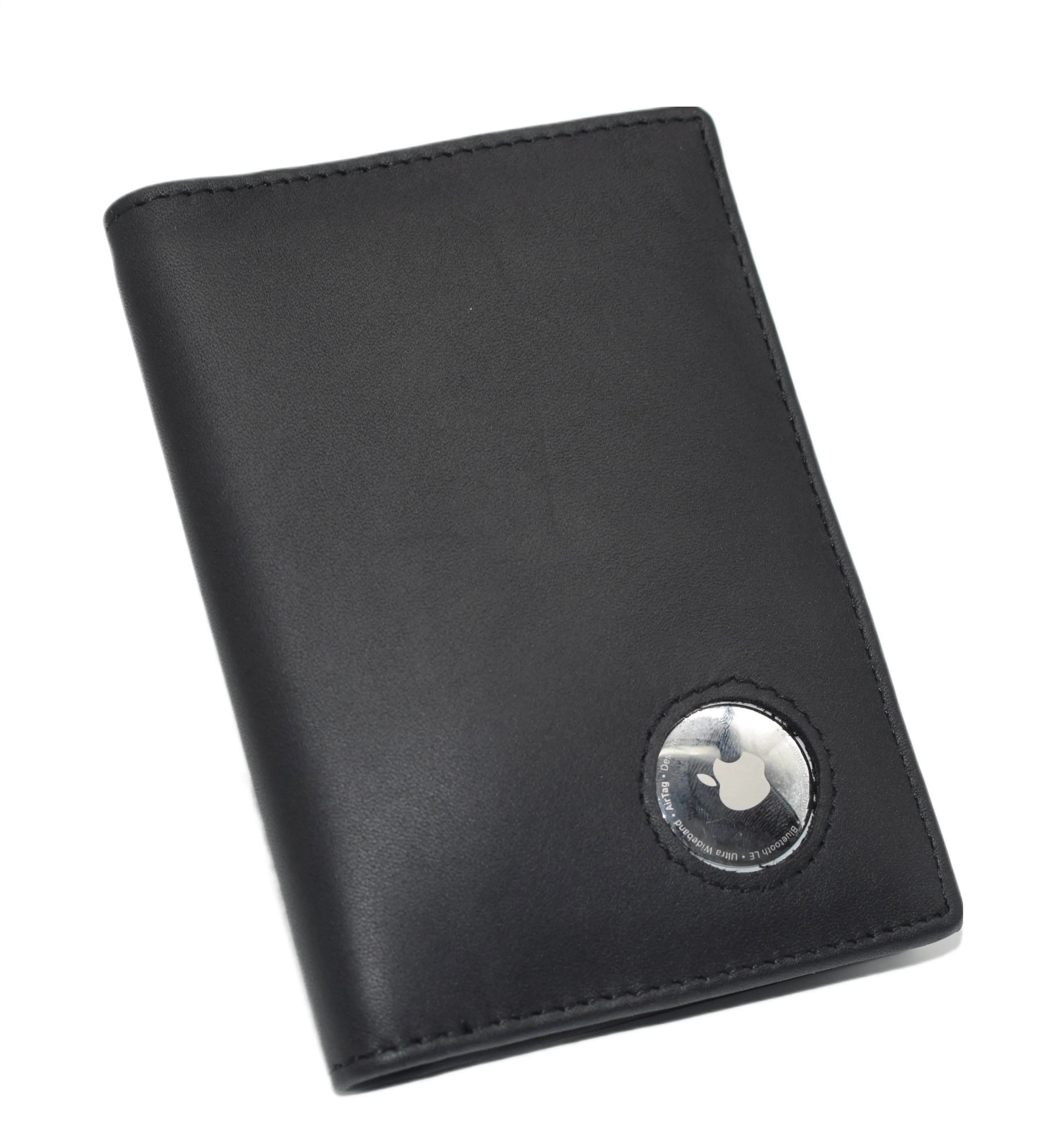 Airtag Passport Holder, Genuine Leather Travel Wallet with Airtag Slot, Passport Cover Case for Men & Women, Airport Travel Essentials RFID640351HAT