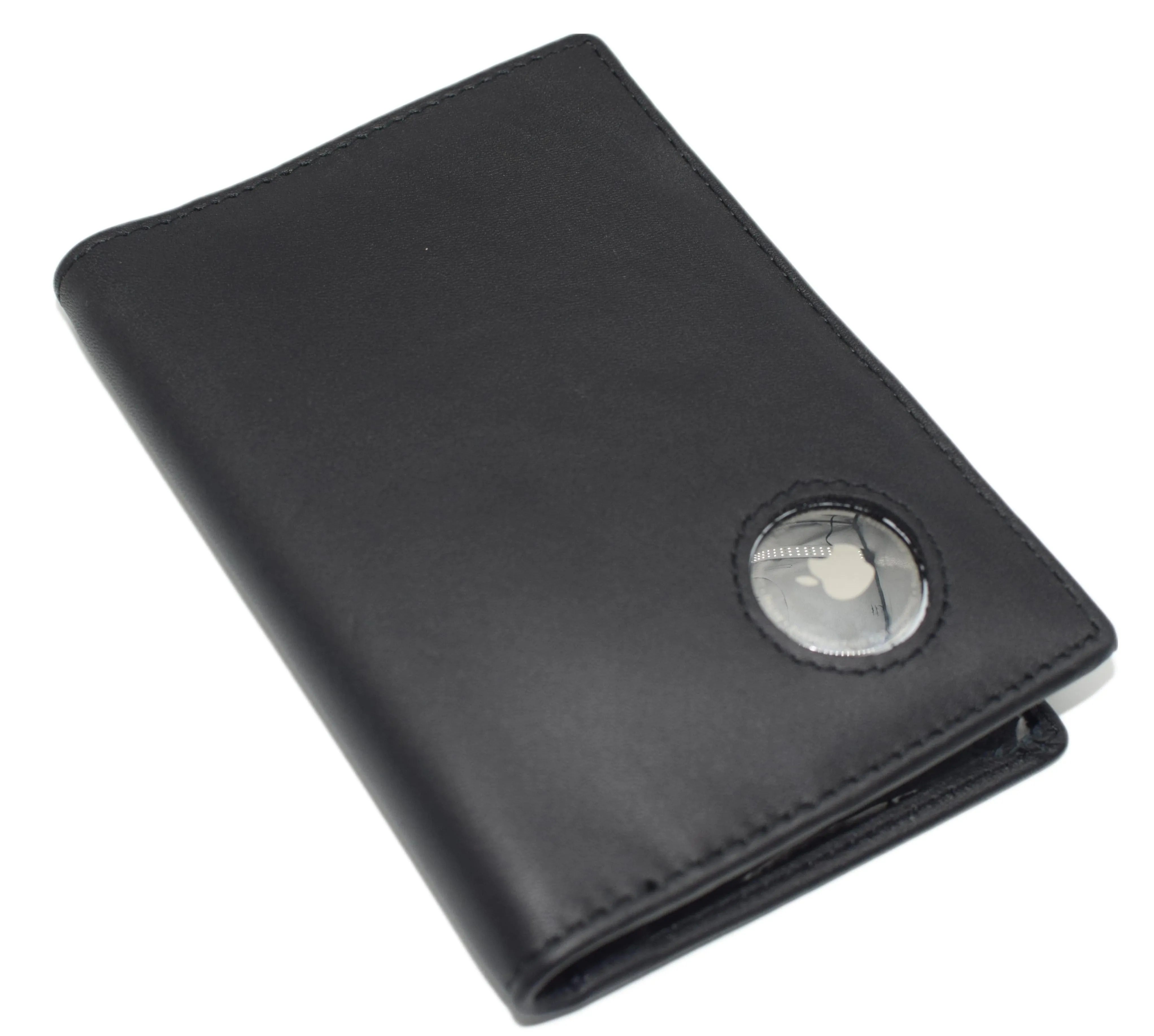 Airtag Passport Holder, Genuine Leather Travel Wallet with Airtag Slot, Passport Cover Case for Men & Women, Airport Travel Essentials RFID640351HAT