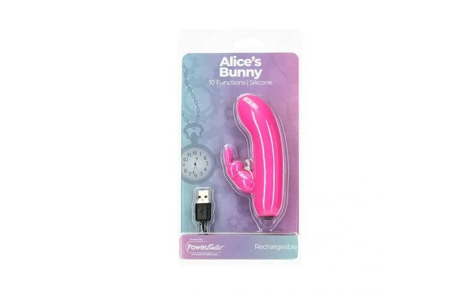 Alices Bunny Rechargeable Bullet w Rabbit Sleeve Pink