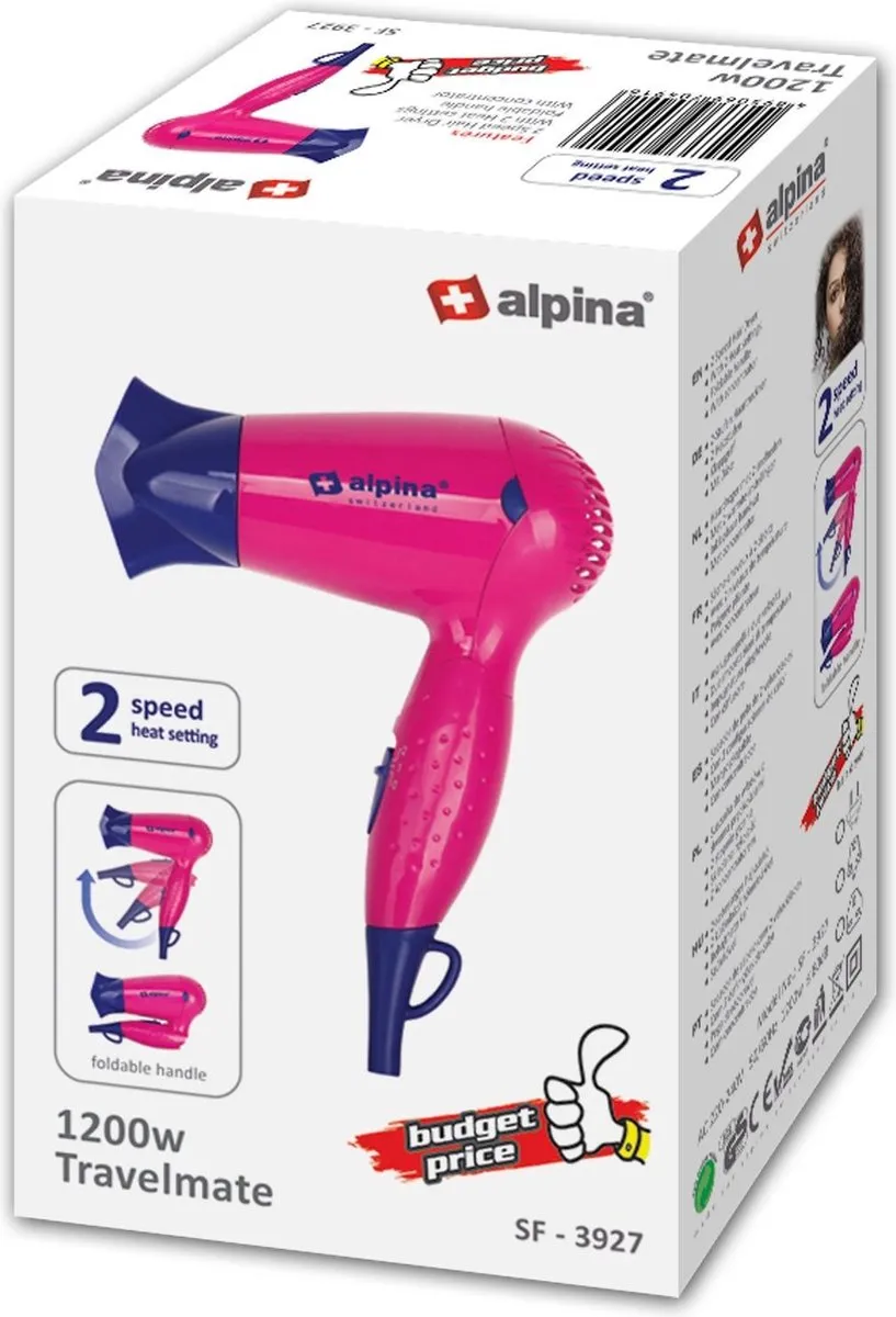 Alpina Foldable Hair Dryer SF-3927