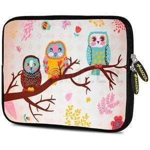 Amzer 7.75 Inch Neoprene iPad/Tablet Sleeve - Owls on Branch