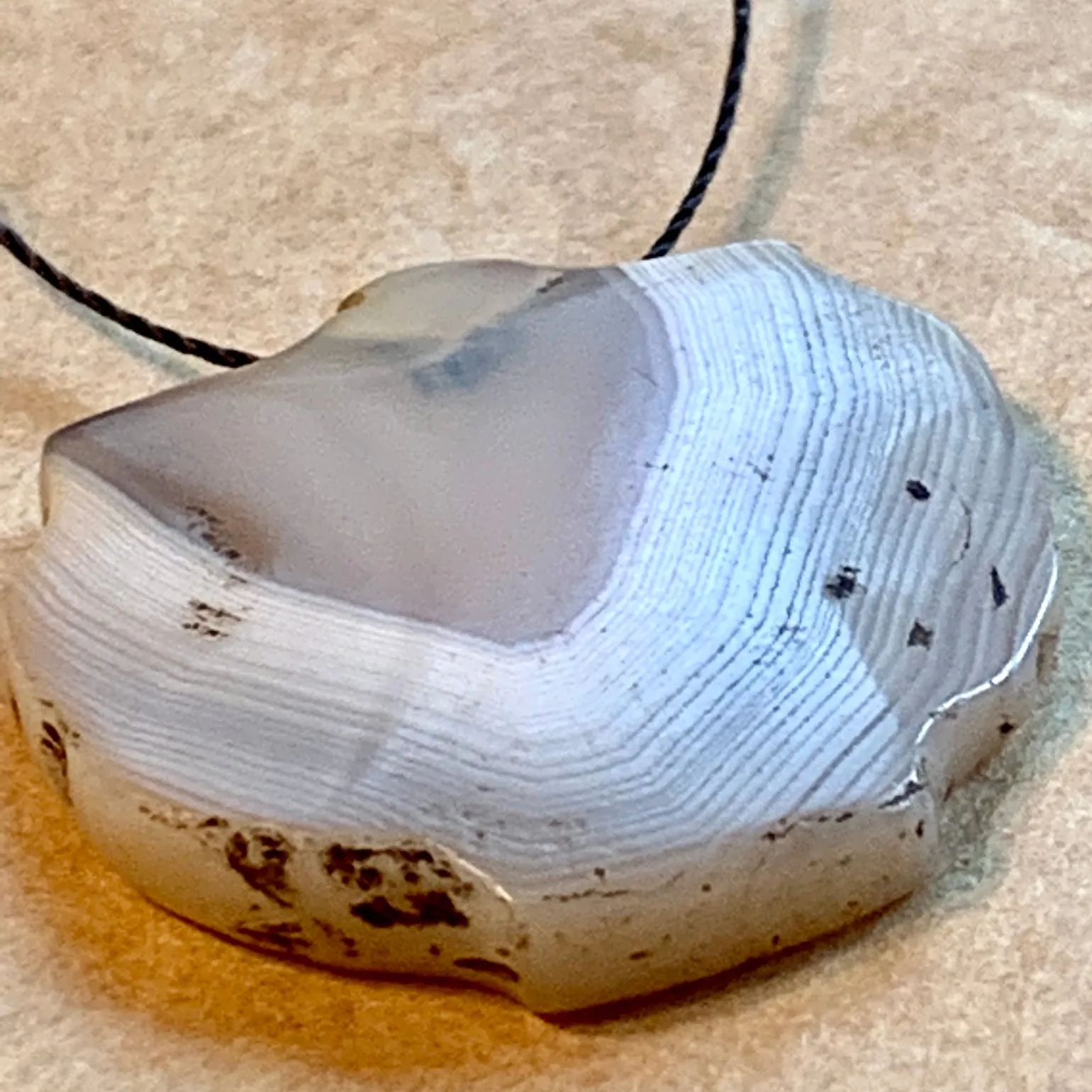 Ancient Banded Agate Pendant