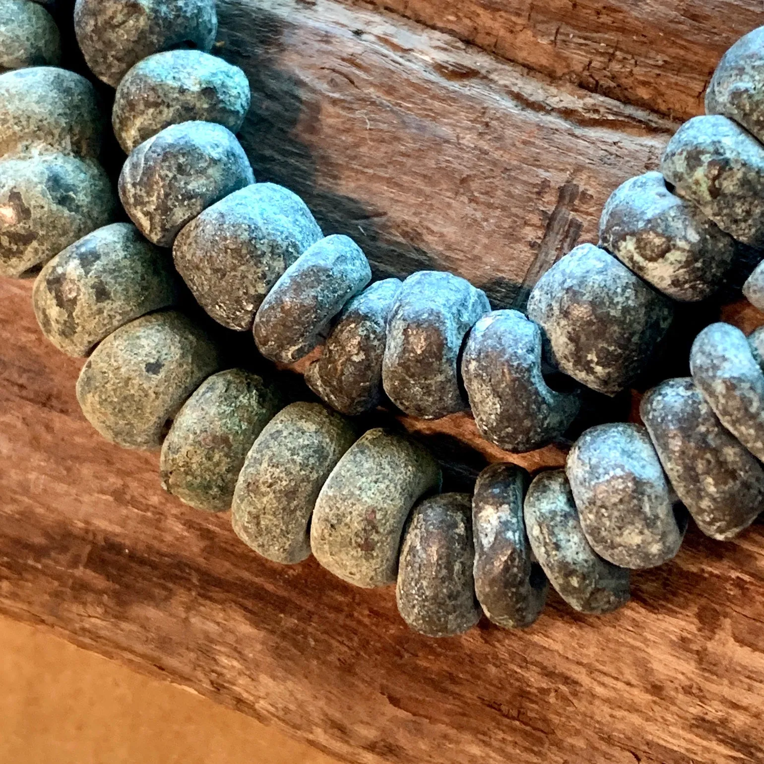 Ancient Bronze Beads, Dogon Tribe